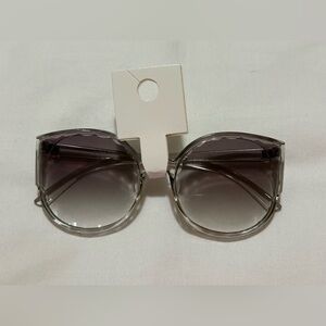 Forever 21 Transparent Gray Sunglasses